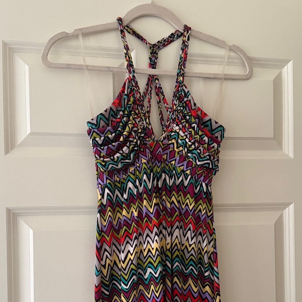 T-Bags Los Angeles Zigzag Halter Dress